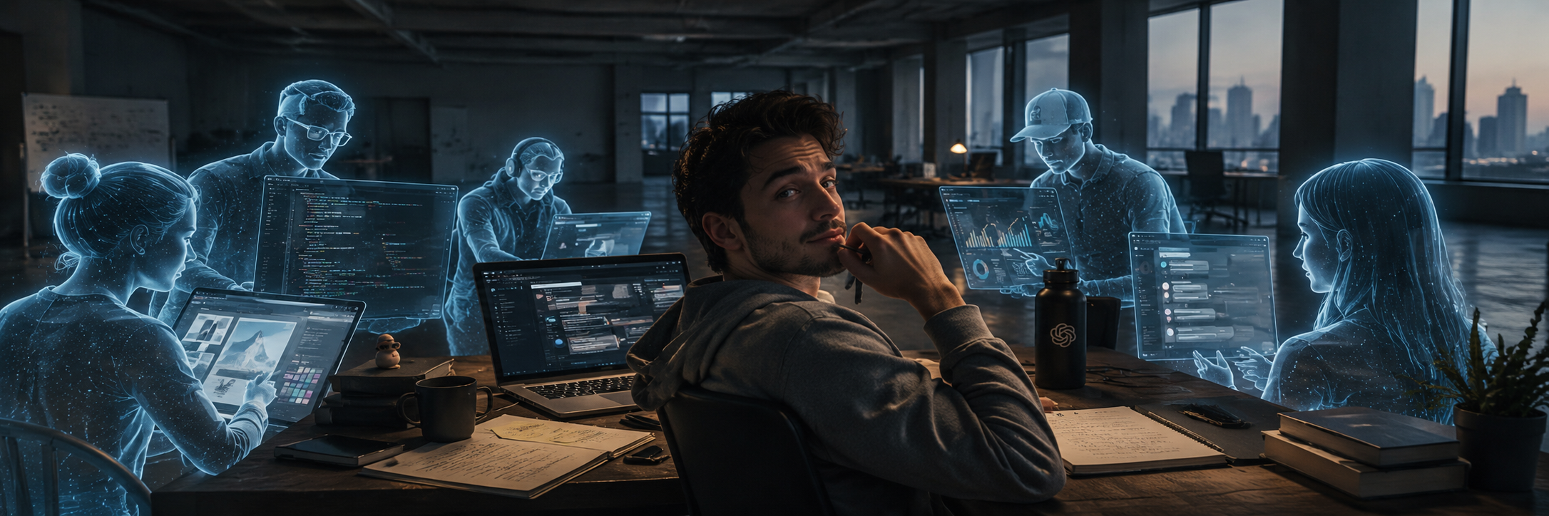 AI lets one person build what once required a company. But cheaper production may shift the real risk from payroll and capital to founder time.