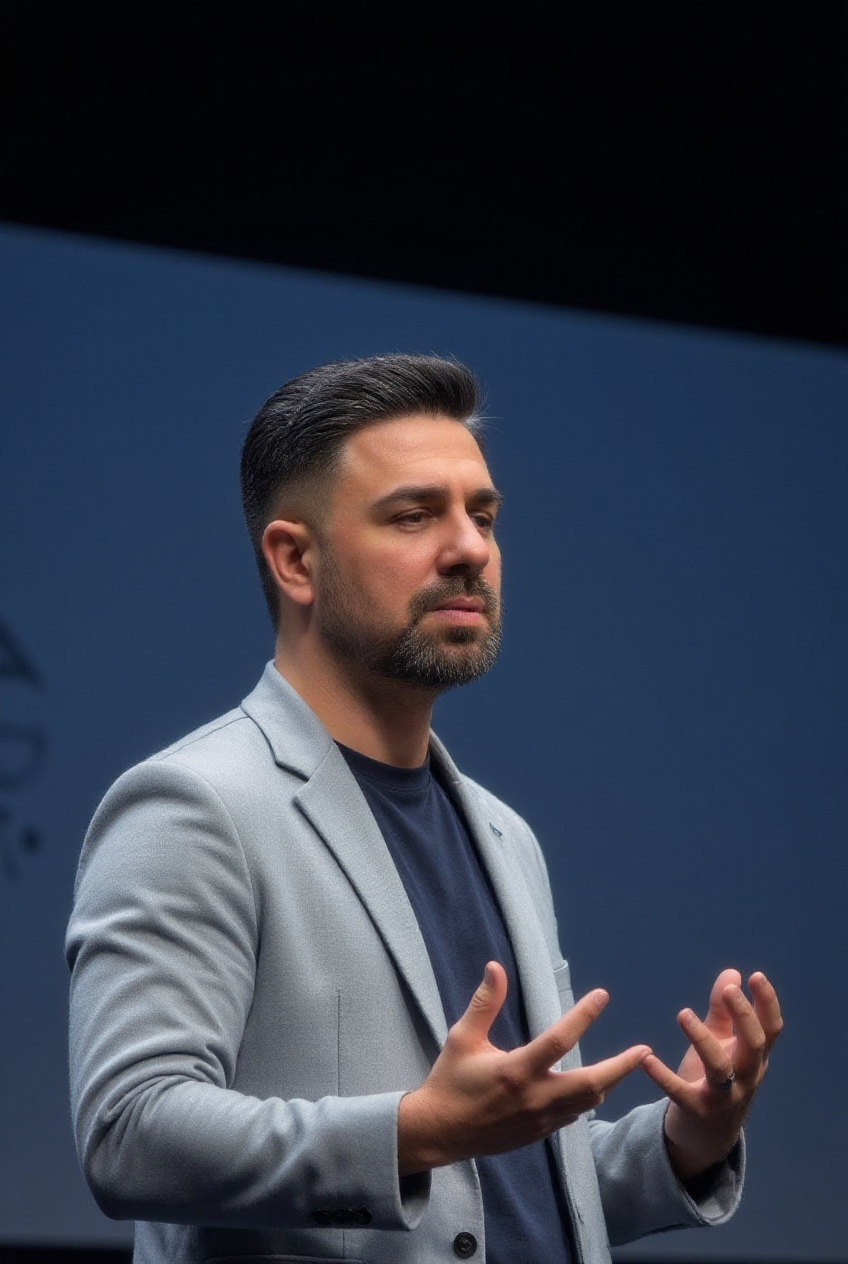 Denys Voroshylov speaking